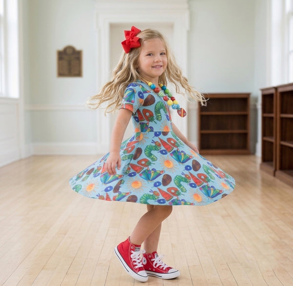 Back to Class twirl dress