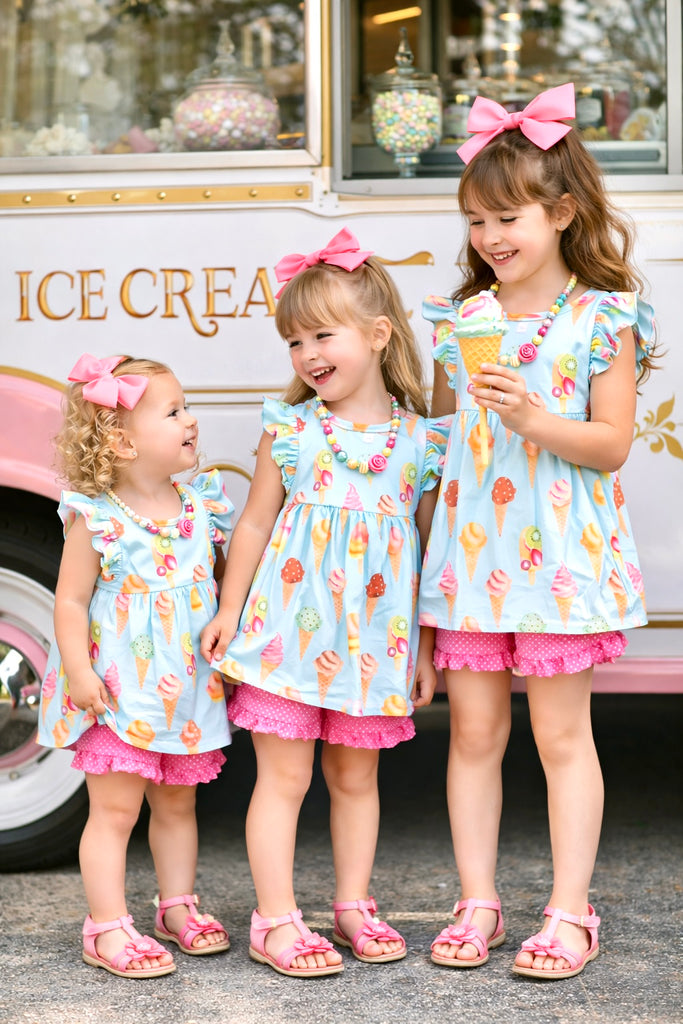 Ice Cream Parlor tunic & shorts